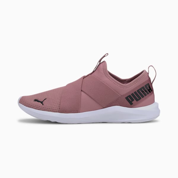 Zapatos de entrenamiento sin agujetas Prowl para mujer, Foxglove-Puma White, extralarge
